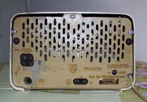 Philetta 203 B2D03A; Philips Radios - (ID = 70386) Radio