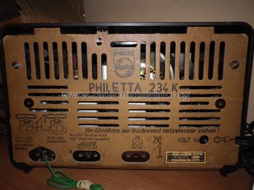 Philetta 234K BD234U/K; Philips Radios - (ID = 1525433) Radio