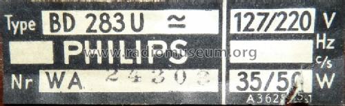 Philetta 283 BD283U; Philips Radios - (ID = 953751) Radio