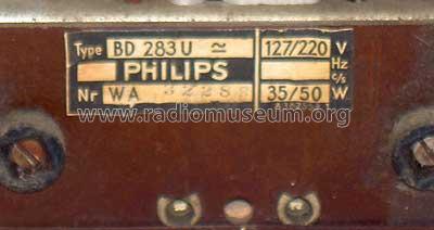 Philetta 283Z BD283U; Philips Radios - (ID = 631428) Radio