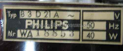 Philetta 321 de Luxe B3D21A; Philips Radios - (ID = 890211) Radio