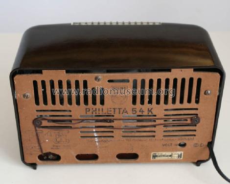 Philetta 54K BD233U-K; Philips Radios - (ID = 1408978) Radio