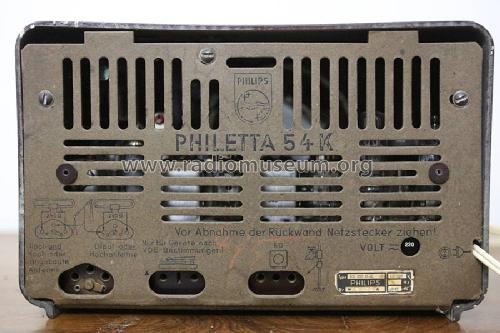 Philetta 54K BD233U-K; Philips Radios - (ID = 1676901) Radio