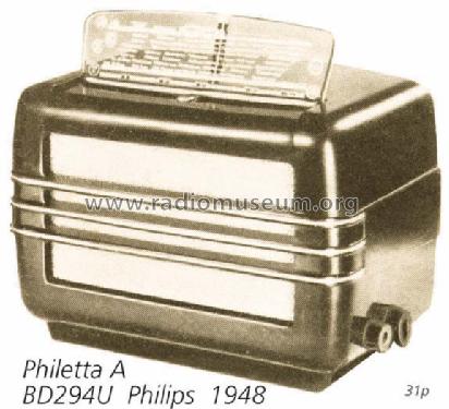 Philetta A BD294U; Philips Radios - (ID = 658) Radio