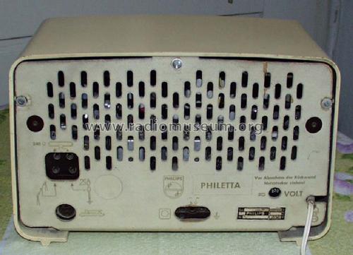 Philetta Allstrom B2D01U; Philips Radios - (ID = 67349) Radio
