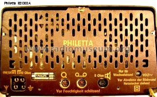 Philetta B2D33A; Philips Radios - (ID = 35735) Radio