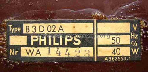 Philetta de luxe 302 B3D02A; Philips Radios - (ID = 462079) Radio