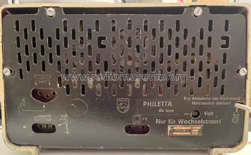 Philetta de Luxe B2D94A; Philips Radios - (ID = 3008733) Radio