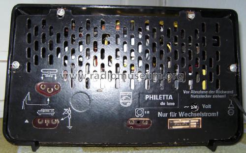 Philetta de Luxe B2D94A; Philips Radios - (ID = 325562) Radio