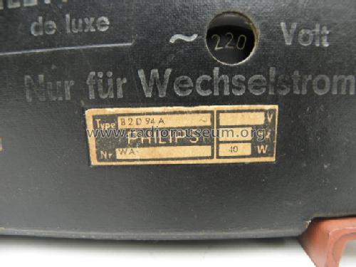 Philetta de Luxe B2D94A; Philips Radios - (ID = 841802) Radio