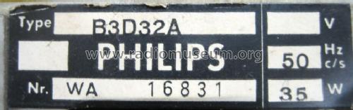 Philetta de Luxe B3D32A; Philips Radios - (ID = 665542) Radio