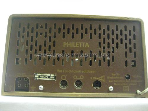 Philetta de Luxe B3D32A; Philips Radios - (ID = 688766) Radio