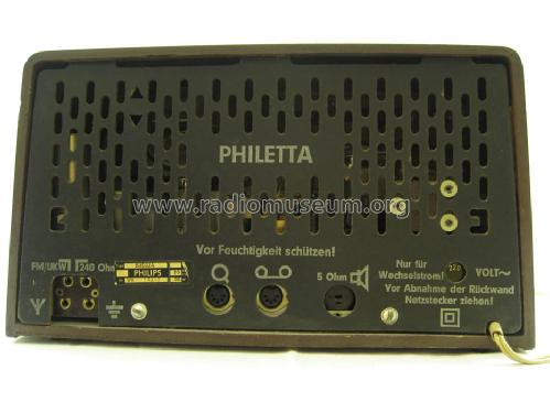 Philetta de Luxe B3D32A; Philips Radios - (ID = 709184) Radio