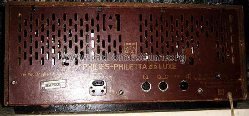Philetta de Luxe B3D42A; Philips Radios - (ID = 454684) Radio
