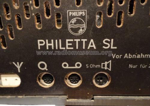 Philetta SL 12RB372; Philips Radios - (ID = 1004162) Radio