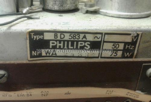 Philips 1002 BD583A; Philips Radios - (ID = 1897571) Radio