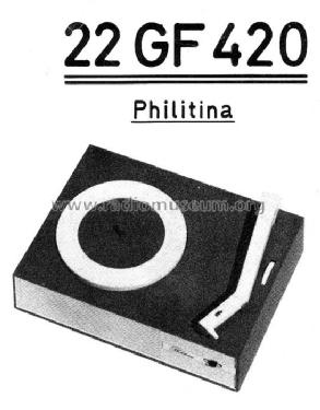 Philitina 22GF420; Philips Radios - (ID = 544841) Sonido-V