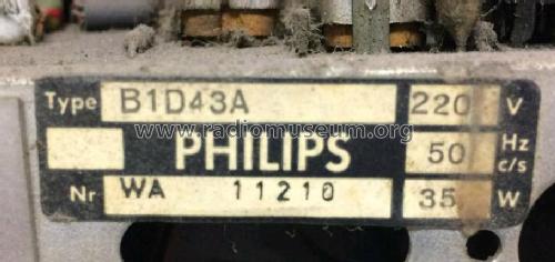 Philitina B1D43A; Philips Radios - (ID = 2376336) Radio