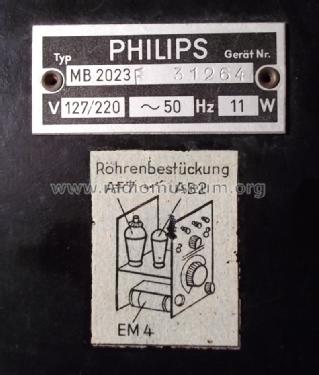 Philoscop MB2023; Philips Radios - (ID = 1130708) Equipment