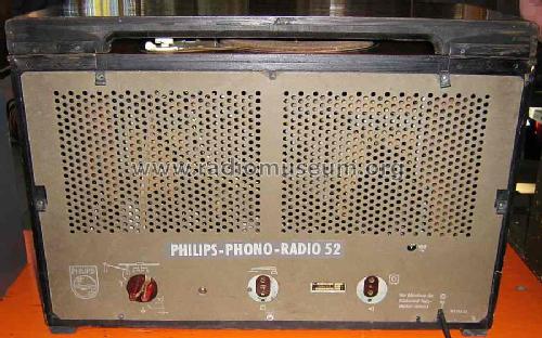 Phono-Radio 52 HD514A; Philips Radios - (ID = 973681) Radio