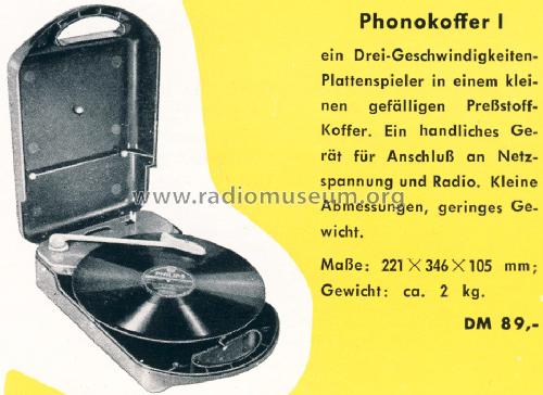 Phonokoffer I Ch= AG2112; Philips Radios - (ID = 1567339) Ton-Bild