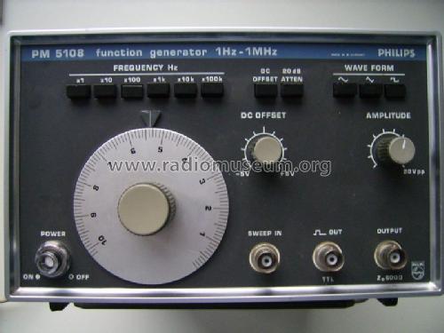 Function Generator PM5108; Philips Radios - (ID = 1369333) Equipment