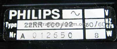 Radiorecorder 22RR600 /22; Philips Radios - (ID = 1594521) Radio