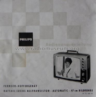 Raffael Luxus Alltransistor 19TX430AT /22; Philips Radios - (ID = 2874909) Televisore
