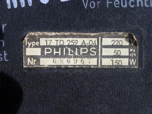 Raffael S 17TD259A /04; Philips Radios - (ID = 2060391) Fernseh-E