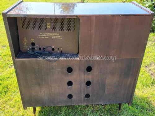 Musikschrank Roma Ch= Spezialchassis 411 B4DZ11A; Philips Radios - (ID = 2965595) Radio