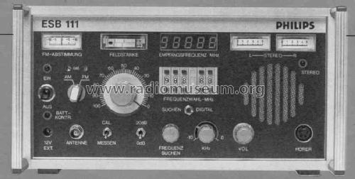 Rundfunkprüfempfänger ESB111; Philips Radios - (ID = 428792) Equipment