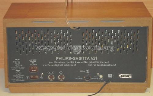 Sagitta 431 B4D31A; Philips Radios - (ID = 142888) Radio