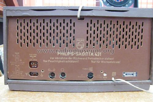 Sagitta 431 B4D31A; Philips Radios - (ID = 973719) Radio