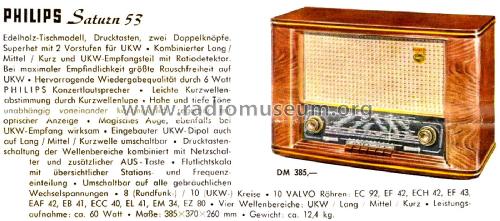 Saturn 53 BD624A; Philips Radios - (ID = 2195184) Radio
