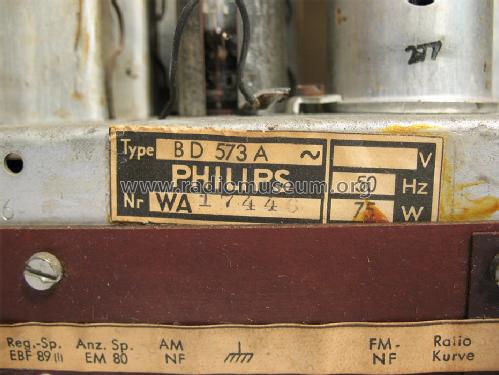 Saturn 573 BD573A; Philips Radios - (ID = 1463568) Radio