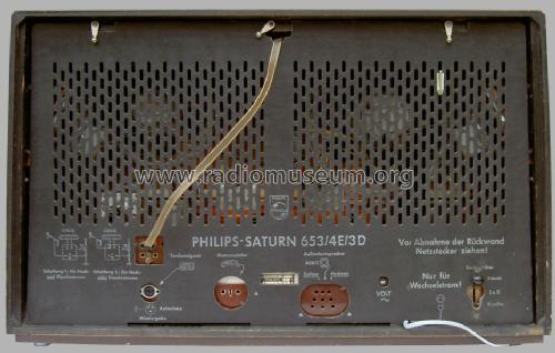 Saturn 653/4E/3D BD653A; Philips Radios - (ID = 1418903) Radio