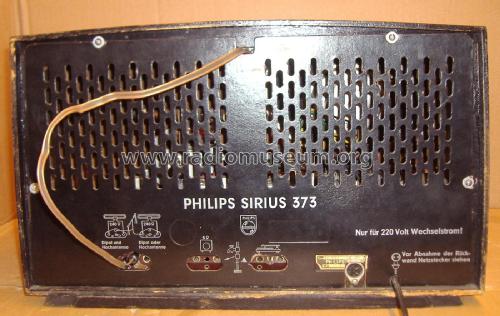 Sirius 373 BD373A; Philips Radios - (ID = 1865054) Radio