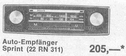Sprint 22RN311; Philips Radios - (ID = 380320) Car Radio