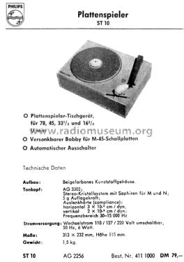 ST10; Philips Radios - (ID = 2696102) Sonido-V
