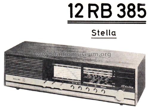 Stella 12RB385; Philips Radios - (ID = 2831935) Radio