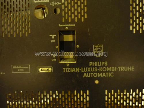 Tizian-L-Kombinations-Truhe 23RD392A Ch= P3 + B5DZ33A/01; Philips Radios - (ID = 2239573) Fernseh-R