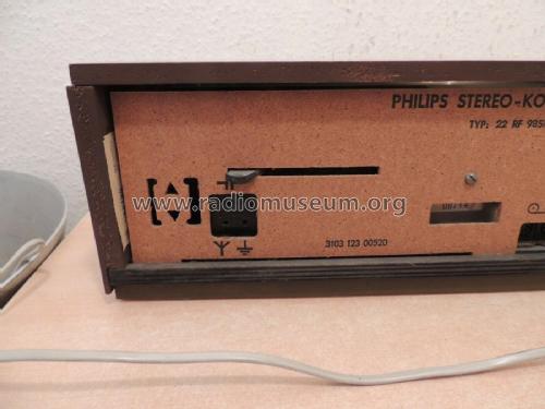 Transistor-Steuergerät AM/FM Stereo 22 RF 985/81; Philips Radios - (ID = 2726417) Radio