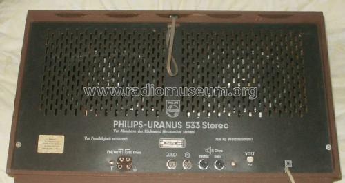 Uranus 533 Stereo B5D33A; Philips Radios - (ID = 138334) Radio