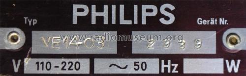 VE1403; Philips Radios - (ID = 1844922) Verst/Mix