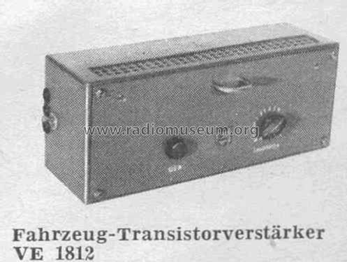 VE1812; Philips Radios - (ID = 376713) Ampl/Mixer