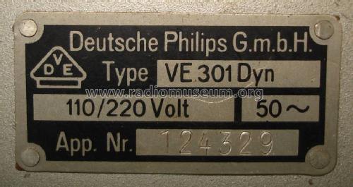 Volksempfänger VE 301 Dyn W; Philips Radios - (ID = 1640907) Radio
