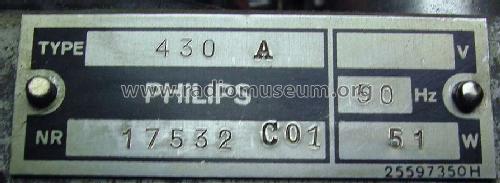430A; Philips - Schweiz (ID = 762991) Radio