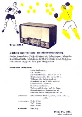 439 A; Philips - Schweiz (ID = 1048780) Radio