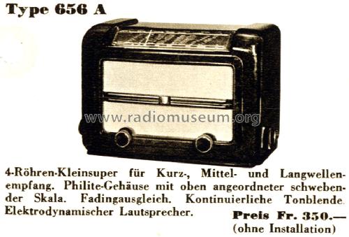 656 A; Philips - Schweiz (ID = 1402115) Radio