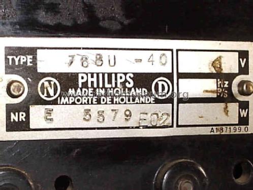 768U -40; Philips; Eindhoven (ID = 139470) Radio
